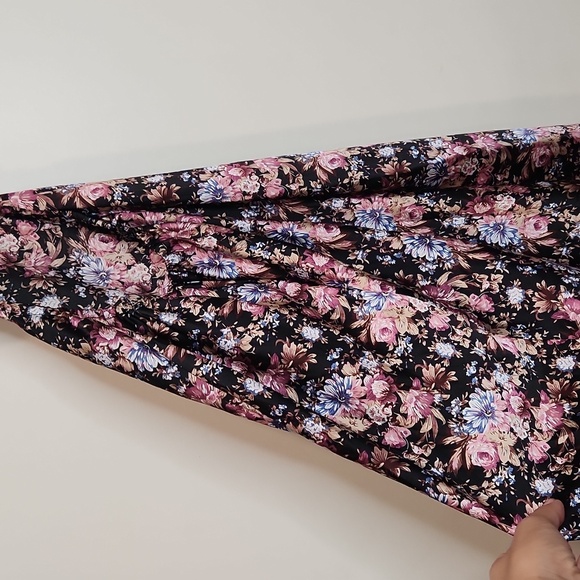 MARBLE Pink and Black Maxi Dress with Slit - Picture 7 of 7